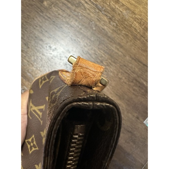 Louis Vuitton Trotteur Crossbody Bag Brown Monogram Canvas Leather Vachetta READ - Picture 15 of 16